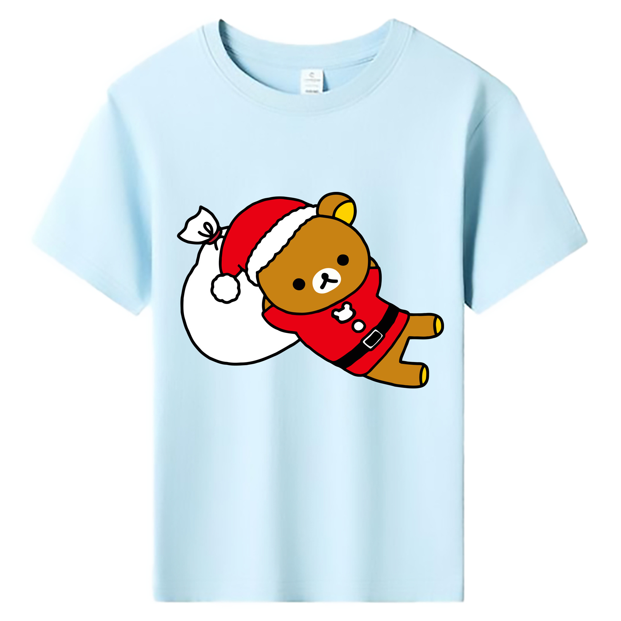 （画像用） リラックマ リラックマ キイロイトリ Rilakkuma Korilakkuma Kiiroitori 綿100％キッズTシャツ（フロントプリント）
